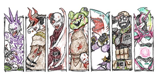 Drawn To Death Characters