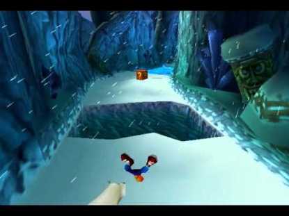 Crash Bandicoot 2 snow death animation